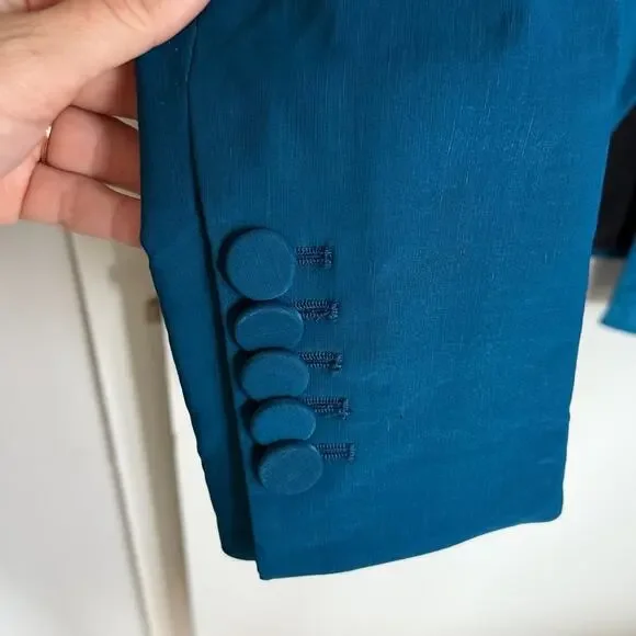 Veronica Beard Long & Lean Dickey Jacket — Cerulean Blue Size 8 - Picture 8 of 10